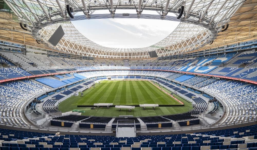 Inside VietMoi Premier Sound Installation at Grand Stade de Tanger